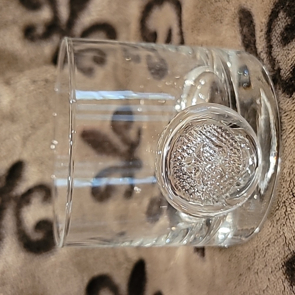 Vintage crown royal whiskey glass